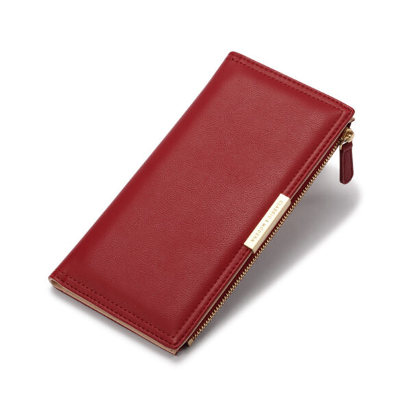 Geldbörsen Und Taschen Mode Einfarbig PU Geldbörse Universal #10005 – Bild 2